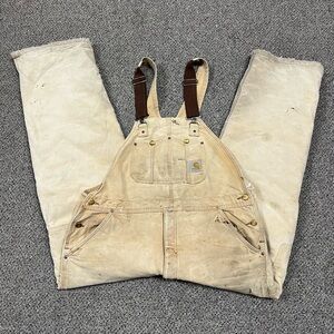 Distressed Carhartt Insulated Overalls